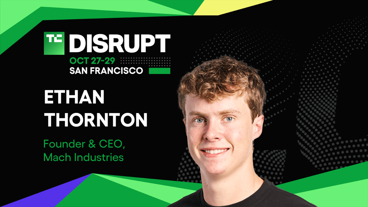 Mach Industries’ Ethan Thornton Discusses AI-Driven Defense Tech at TechCrunch Disrupt