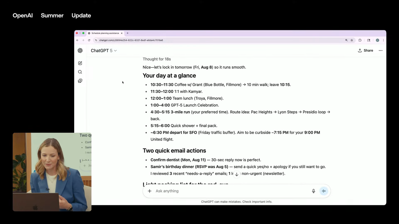 OpenAI Unveils ChatGPT Integration with Gmail, Calendar, and Contacts