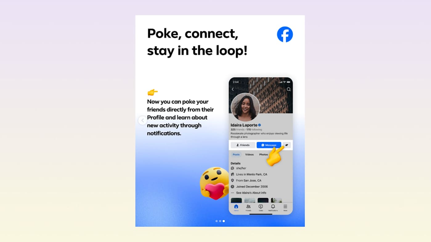 Meta Revives Facebook’s Classic “Poke” Feature for a New Generation