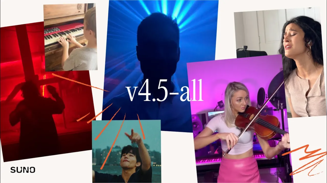 Suno Launches Faster, More Expressive Free v4.5-All Music Model Suno Launches Faster, More Expressive Free v4.5-All Music Model