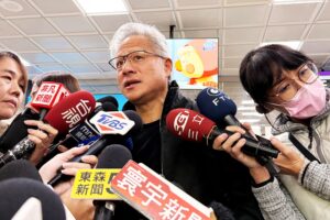 Nvidia CEO Dismisses AI Bubble Talk as Company Reports Record Sales