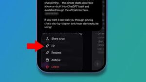ChatGPT Adds Pinning Feature for Conversations